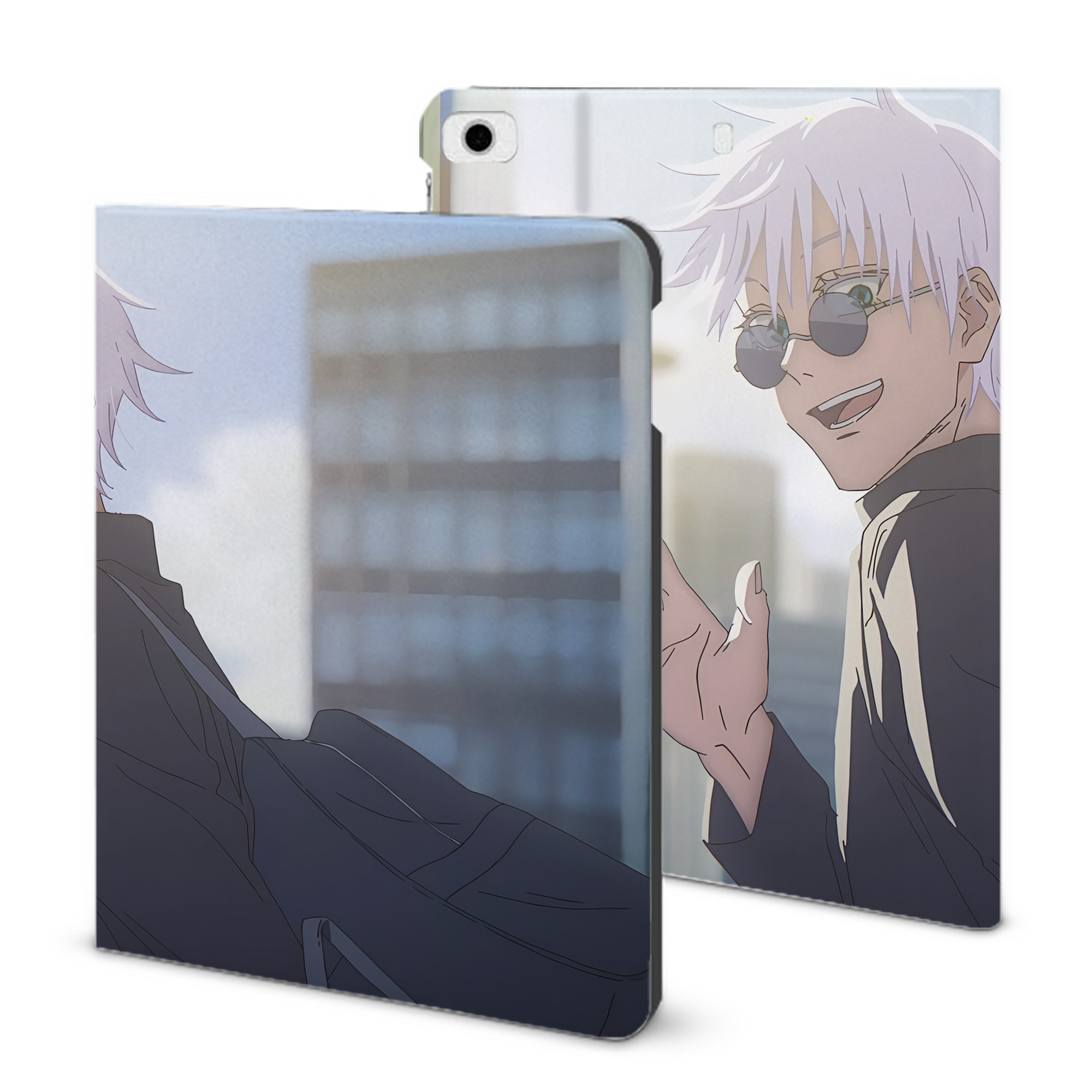 （画像用） 呪術廻戦 Jujutsu Kaisen IPad ケース ブック型 PUレザー TPU 耐衝撃 軽量 薄型 ペン収納なし 全面保護 IPad 各モデル対応